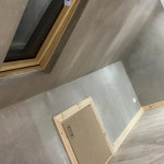 converted roof space with in wall storage and dormer window